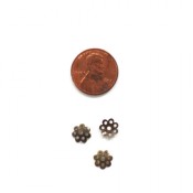 Antique Bronze Bead Caps (8mm)