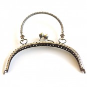 Antique Gold Purse Frame w/ Handle - 6 3/8"